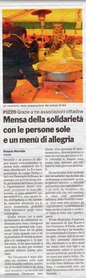 20140107 Pizzo Mensa della solidarietà con le persone sole e un menù di allegria